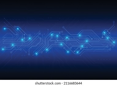 Abstract digital background with technology circuit board texture. Electronic motherboard illustration. Communication and engineering concept. Vector illustration