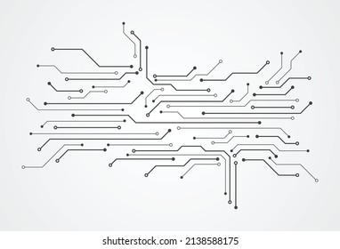 Abstract digital background with technology circuit board texture. Electronic motherboard illustration. Communication and engineering concept. Vector illustration