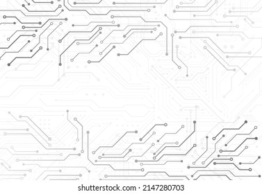 Abstract digital background with technology circuit board texture. Electronic motherboard illustration. Communication and engineering concept. Vector illustration