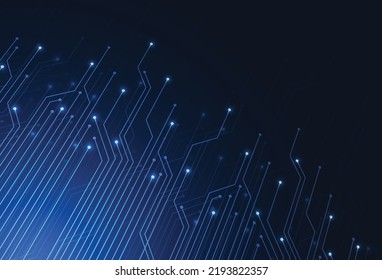 Abstract digital background with technology circuit board texture. Electronic motherboard illustration. Communication and engineering concept. Vector illustration