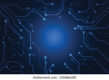 Abstract digital background with technology circuit board texture. Electronic motherboard illustration. Communication and engineering concept. Vector illustration