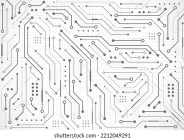 Abstract digital background with technology circuit board texture. Electronic motherboard illustration. Communication and engineering concept. Vector illustration