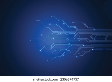 Abstrakter digitaler Hintergrund mit Technologie-Schaltbrett-Textur. Elektronische Motherboard-Illustration. Kommunikations- und Ingenieurkonzept. Vektorgrafik