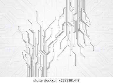 Abstrakter digitaler Hintergrund mit Technologie-Schaltbrett-Textur. Elektronische Motherboard-Illustration. Kommunikations- und Ingenieurkonzept. Vektorgrafik