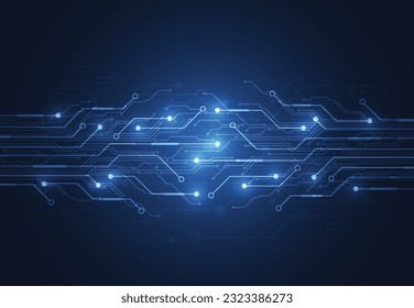 Resumen del fondo digital con la textura de la placa de circuito de tecnología. Ilustración electrónica de la motherboard. Concepto de comunicación e ingeniería. Ilustración del vector