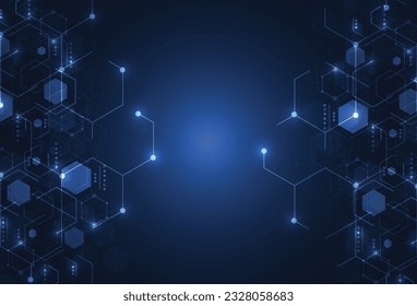 Abstract digital background with technology circuit board texture. Electronic motherboard illustration. Communication and engineering concept. Vector illustration