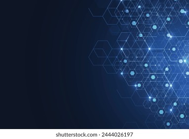 Abstract digital background with technology circuit board texture. Electronic motherboard illustration. Communication and engineering concept. Vector illustration