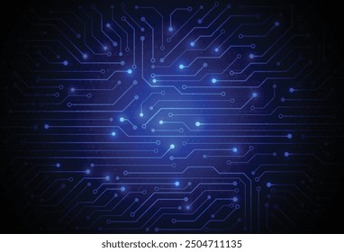 Fondo digital Abstractas con textura de placa de circuito de tecnología. Ilustración de placa base Electrónica. Concepto de comunicación e ingeniería. Ilustración vectorial