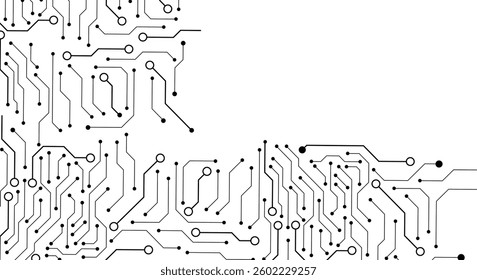 Abstract digital background with technology circuit board texture. . Communication and engineering concept. Electronic motherboard illustration. Vector illustration
