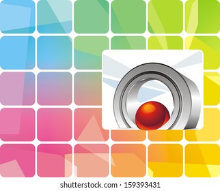 Abstract digital background. Vector high-tech color illustration