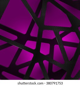 Abstract digital background vector illustration carbon on violet