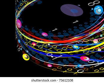 Abstract digital  background, vector illustration.