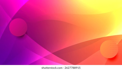 Abstract digital background with vibrant gradient waves