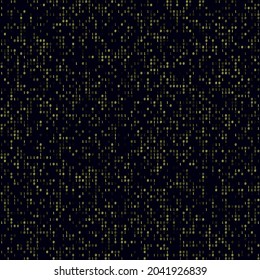 Abstract digital background. Yellow sparse binary background. Big sized seamless pattern. Captivating vector illustration.