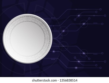 Abstract Digital background.Business growth transformation to digital and Successful financial technology.