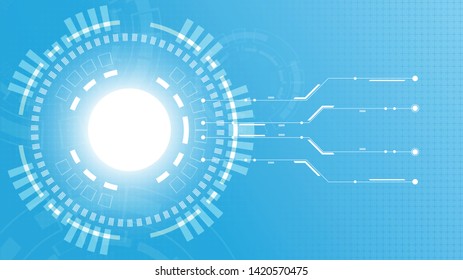 Abstract Digital background.Business growth transformation to digital and Successful financial technology.