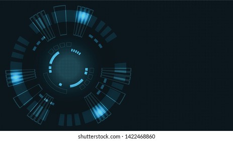 Abstract Digital background.Business growth transformation to digital and Successful financial technology.