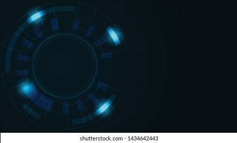 Abstract Digital background.Business growth transformation to digital and Successful financial technology.