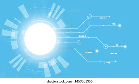 Abstract Digital background.Business growth transformation to digital and Successful financial technology.