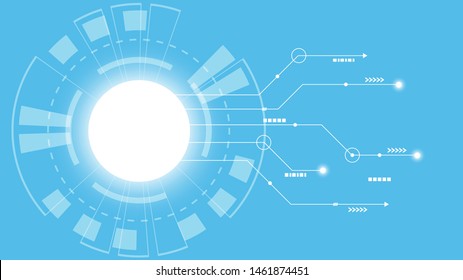 Abstract Digital background.Business growth transformation to digital and Successful financial technology.