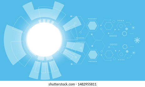 Abstract Digital background.Business growth transformation to digital and Successful financial technology.