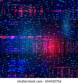 Abstract digital binary code background. Vector illustration