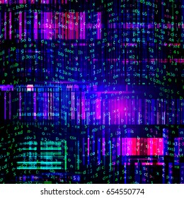 Abstract digital binary code background. Vector illustration