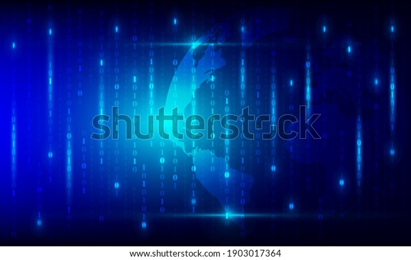 Abstract digital
binary code vector
background