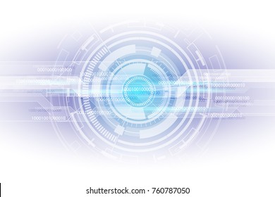 abstract digital binary matrix number technology futuristic concept background