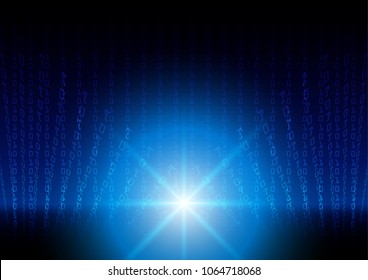 abstract digital binary technology design. illustration vector design