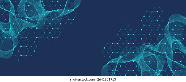 Abstract digital blockchain cube blocks concept. 3D big data cubes quantum computer technology idea. Artificial intelligence data core cubes design element.