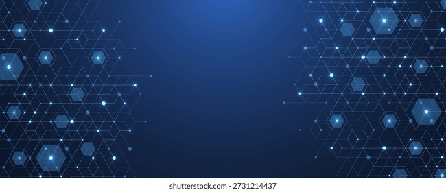 Abstrato digital blockchain cubo blocos conceito. ideia da tecnologia de computador quântico de cubos de dados grandes em 3D. Elemento de design de cubos de núcleo de dados de inteligência artificial