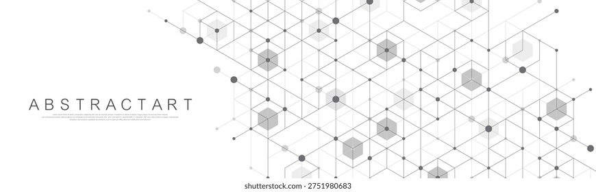 Abstract digital blockchain cube blocks concept. 3D big data cubes quantum computer technology idea. Artificial intelligence data core cubes design element.