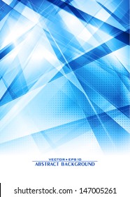 Abstract digital blue background. Vector