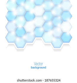 Abstract digital blue background. Vector