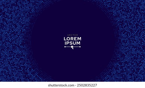 Abstract Digital Blue Dots Business or Science Background. Medical Research or Tech Innovation Online Webinar Presentation Event. Conference or Forum Vector Illustration Backdrop.