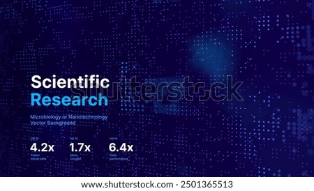 Abstract Digital Blue Dots Business or Science Background. Medical Research or Tech Innovation Online Webinar Presentation Event. Conference or Forum Vector Illustration Backdrop.