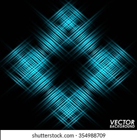 Abstract digital blue light effect background.