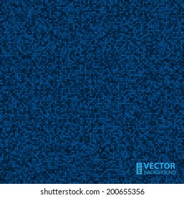 Abstract digital blue pixels seamless pattern background. RGB EPS 10 vector illustration
