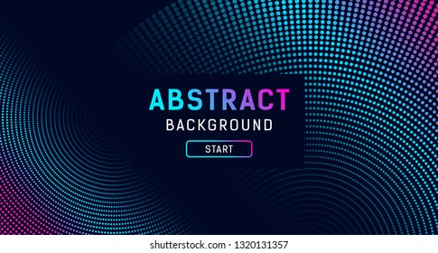 Abstract digital blue and purple dot effect background, vector illustration