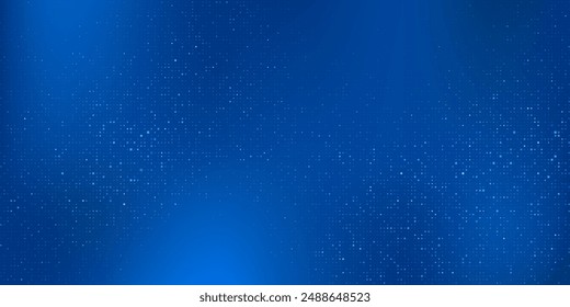 Abstract digital blue square particles background for business, finance, research, tech and science