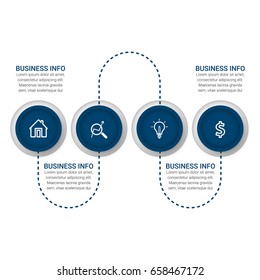 Abstract Digital Business Infographic