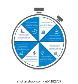 Abstract Digital Business Infographic