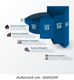 Abstract Digital Business Sphere Infographic