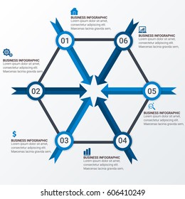 Abstract Digital Business Sphere Infographic