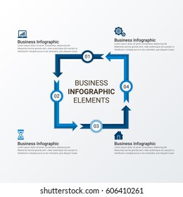 Abstract Digital Business Sphere Infographic