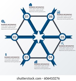 Abstract Digital Business Sphere Infographic