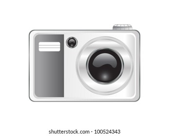 abstract digital camera icon vector illustration