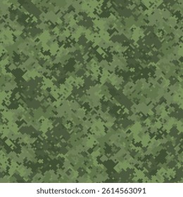 Abstract digital camouflage pattern.  Perfect for backgrounds, textures, or militarythemed designs.