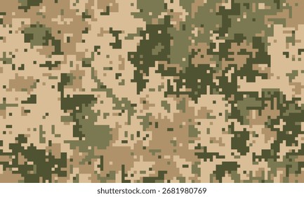 Abstractas patrón de camuflaje digital.  Perfecto para fondos, texturas o diseños de temática militar.  Los tonos terrosos se mezclan a la perfección, creando una imagen visual versátil e impactante.